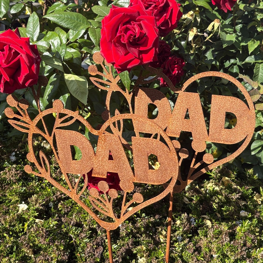 Pop Daddy Signs Dad's Pop's Grandpa's Fathers Day Gifts Garden Signs | Corten Steel ...