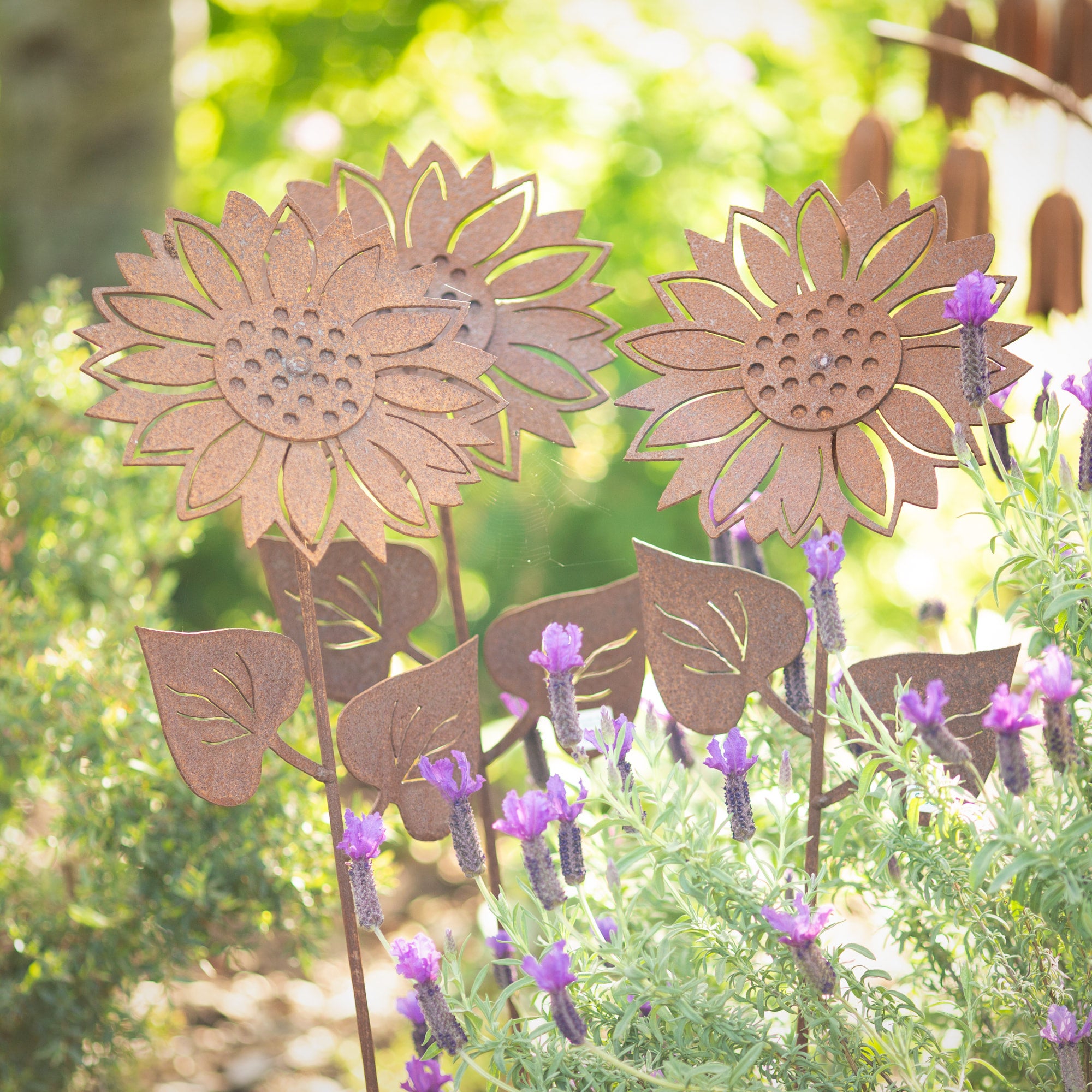 訳あってお買い得！30～80％OFF Metal Sunflowers Beach Gravelly | Sculpures Art Garden Rusty ウェア