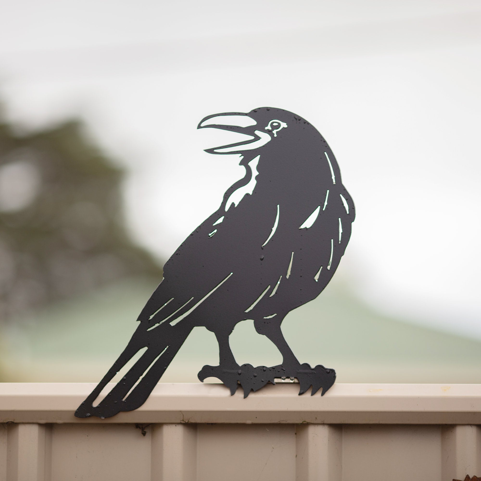 Black Crow Garden metal Art Quality Gravelly Beach Metalworks