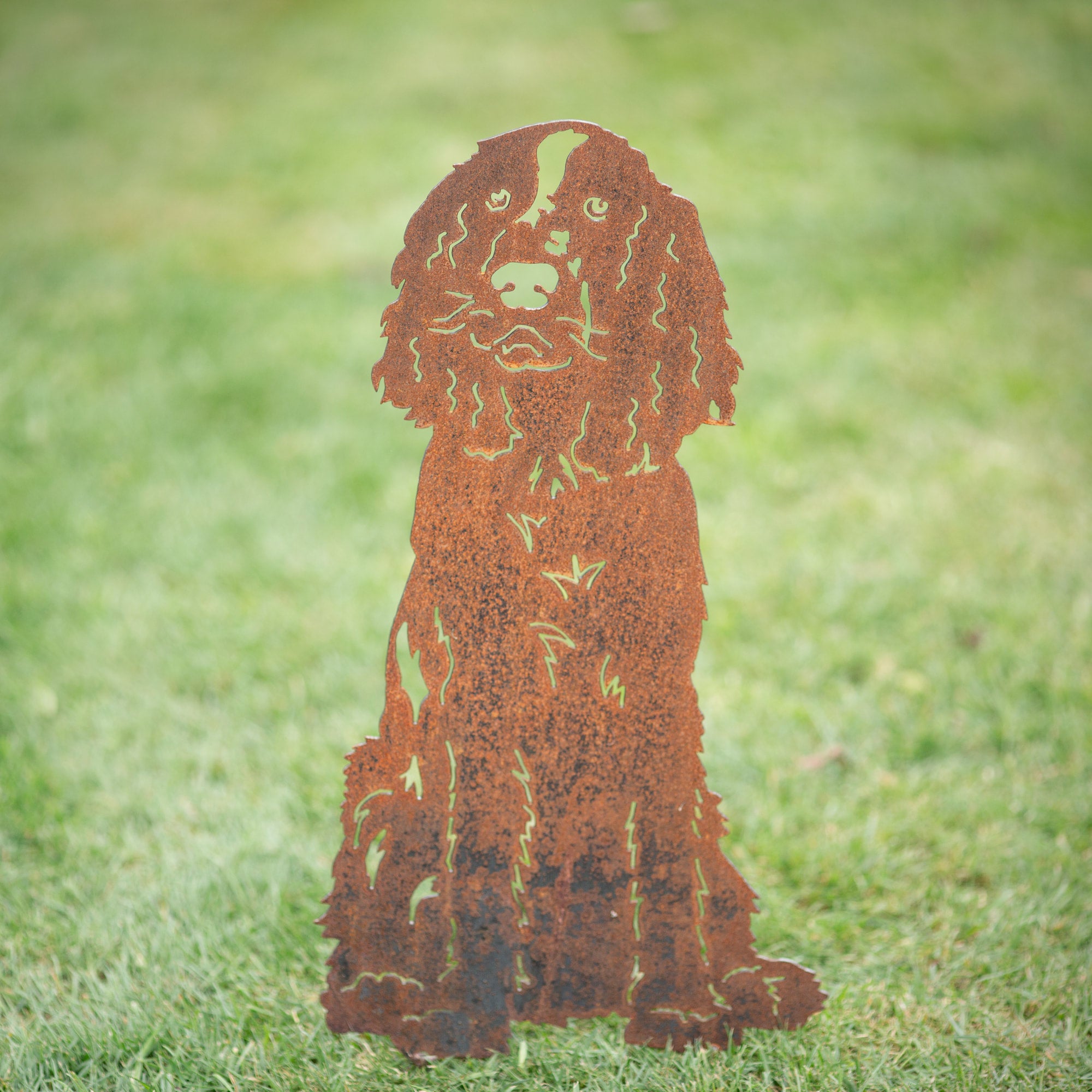 Spaniel Dog Rusty Metal Garden Art Gravelly Beach Metalworks
