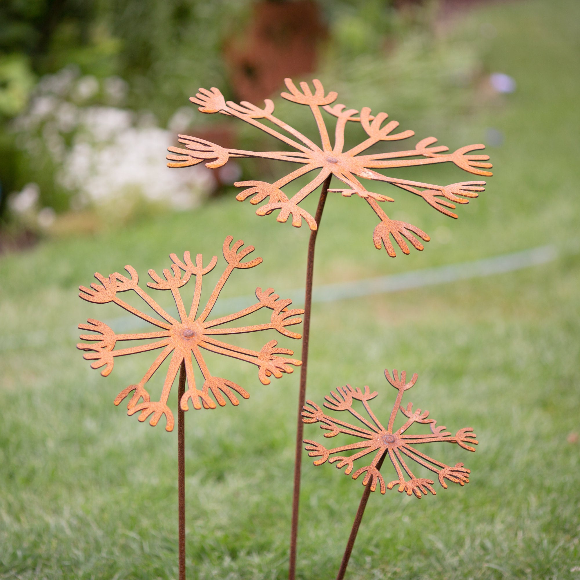 Dandelions Flower Large Metal Art Sculpture Garden Gravelly Beach