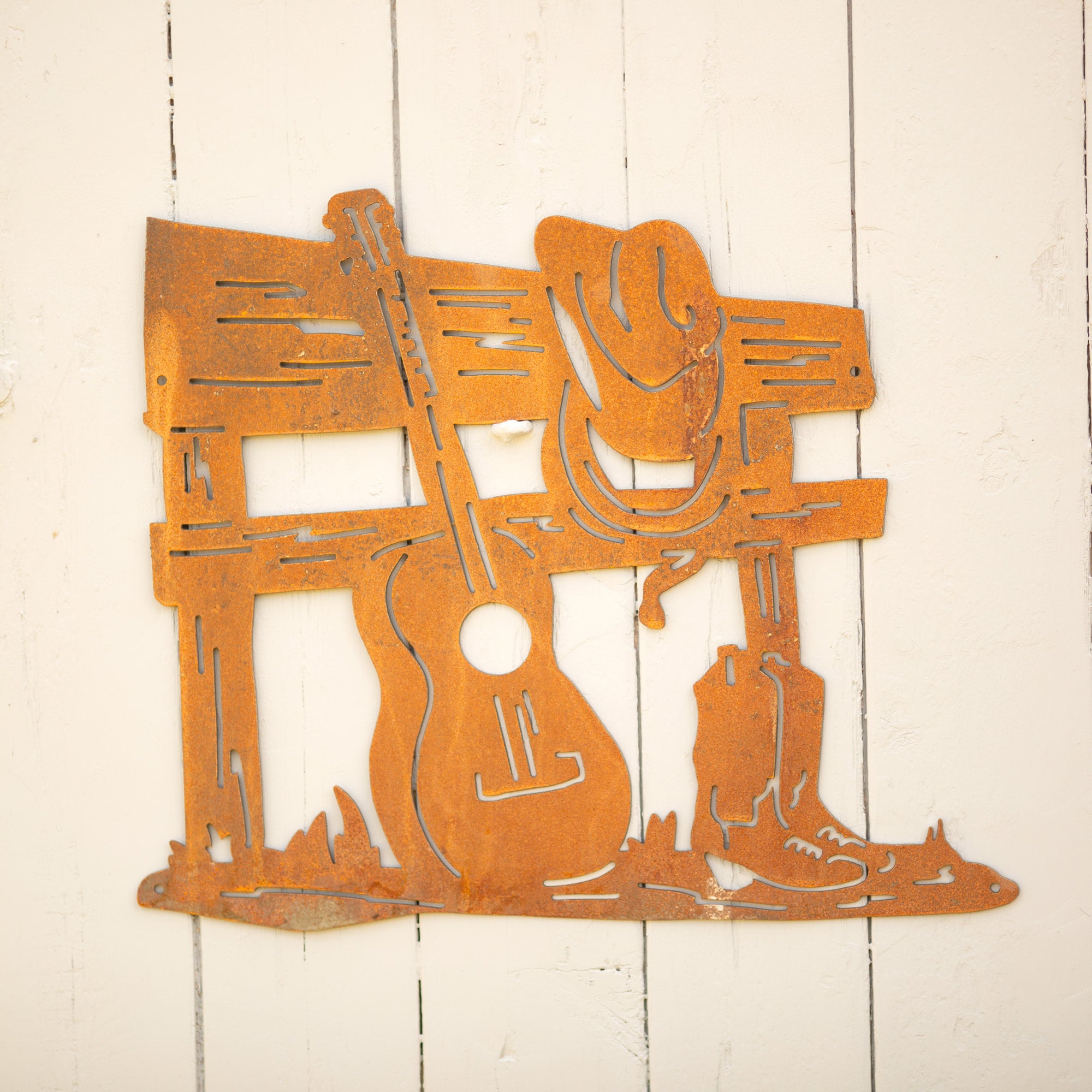 rusty garden metal art outdoor wall art Gravelly Beach Metalworks