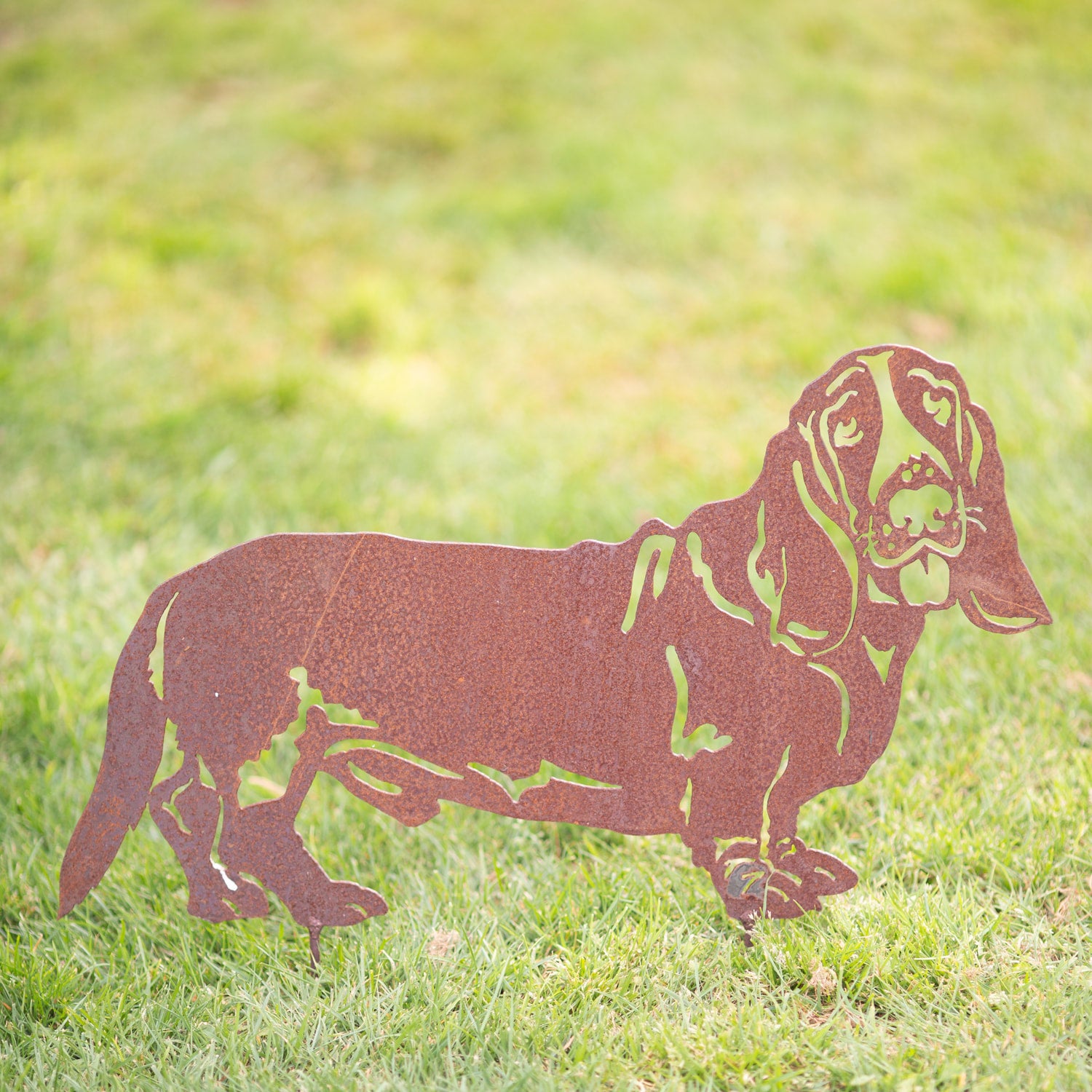 Pet Dog Garden Rusty Metal Art Gravelly Beach Metalworks