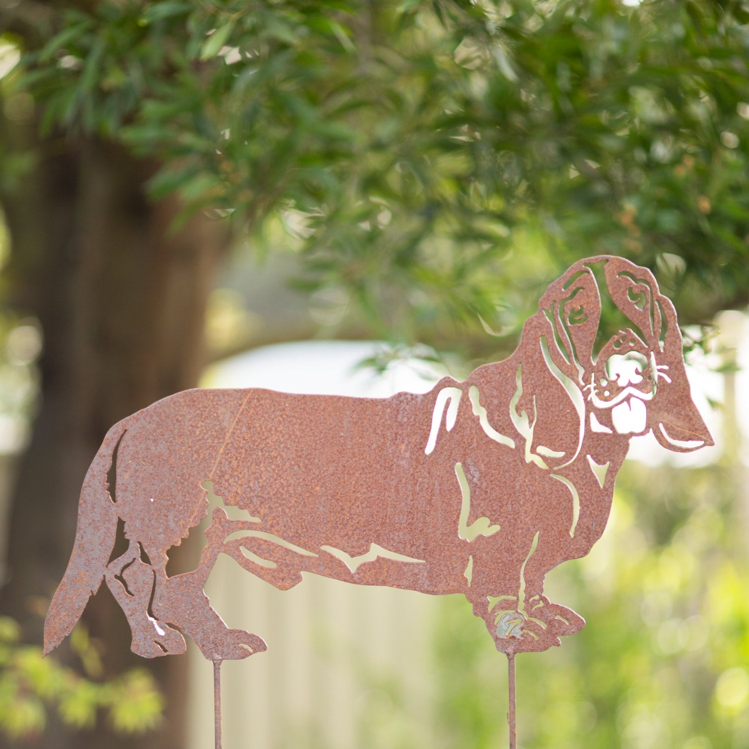 Pet Dog Garden Rusty Metal Art Gravelly Beach Metalworks