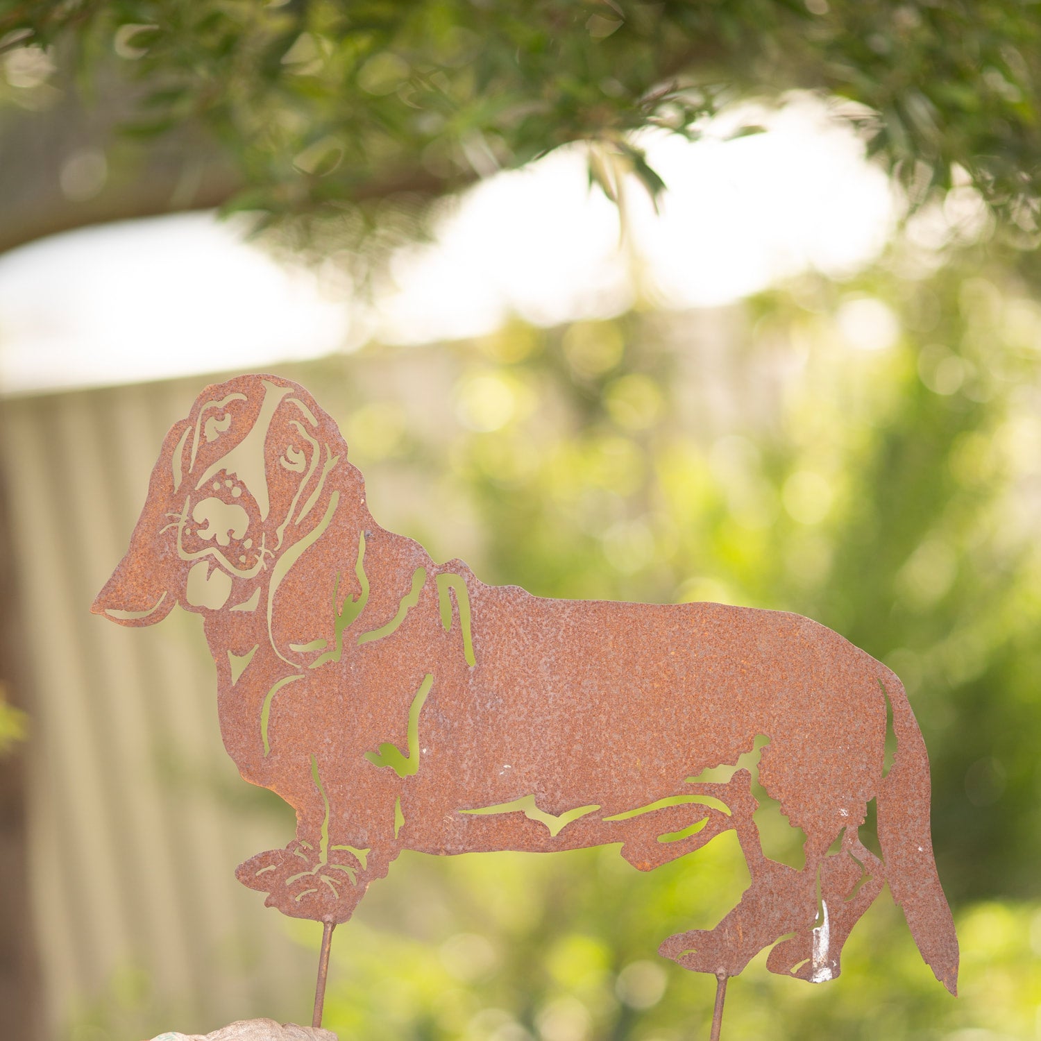 Pet Dog Garden Rusty Metal Art Gravelly Beach Metalworks